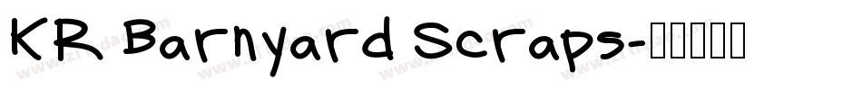 KR Barnyard Scraps字体转换